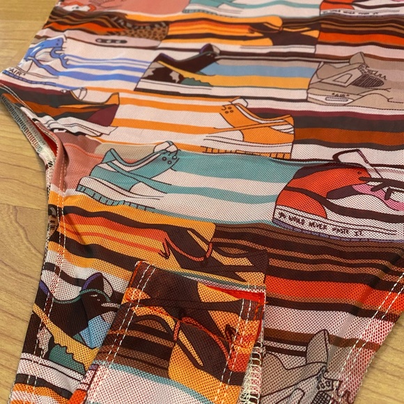 Sneaker Print Mesh Bodysuit - Picture 7 of 7